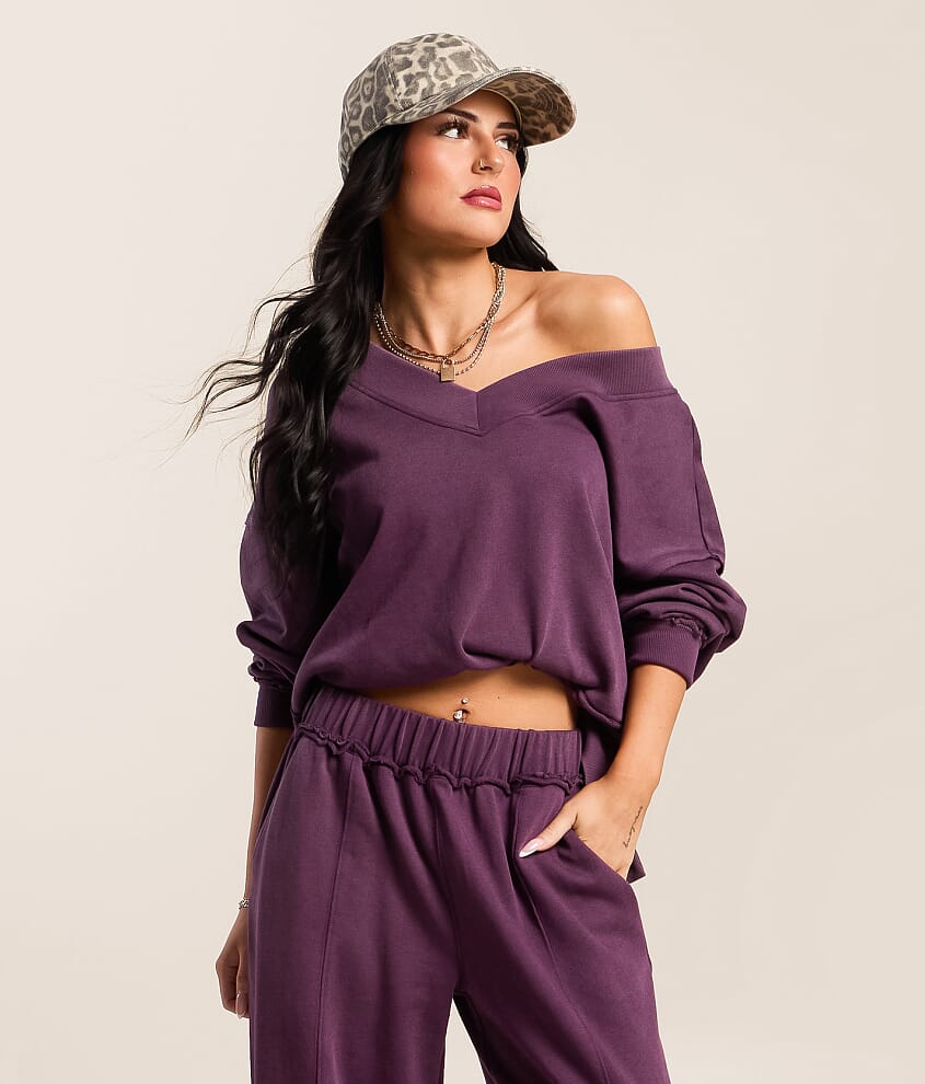 Raw Edge Boxy Pullover