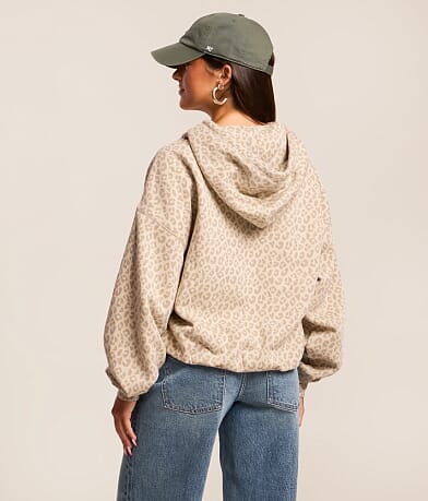 Too Pretty To Work Cheetah Hooded Sweatshirt thumbnail 2