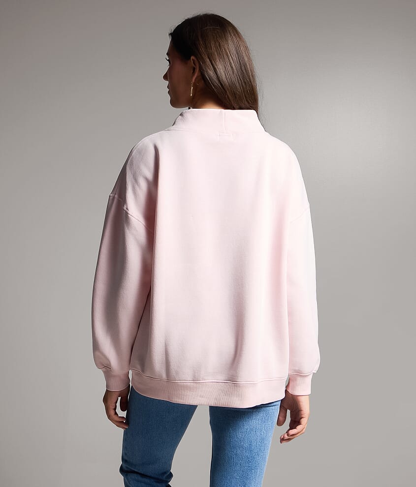Washed Mock Neck Pullover - thumbnail 8