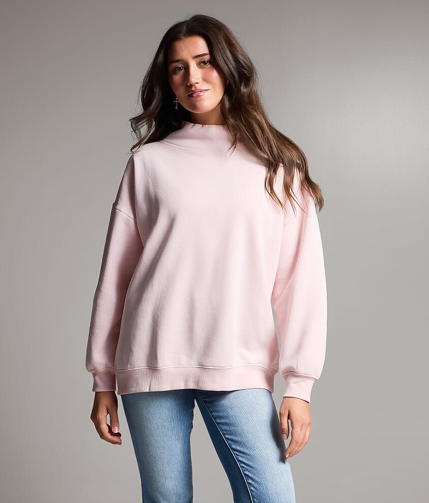 Washed Mock Neck Pullover - thumbnail 7