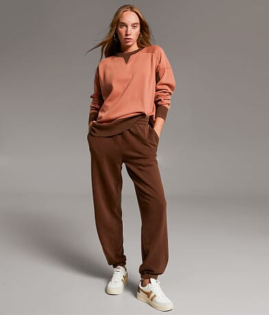 BKE High Rise Jogger Sweatpant front view