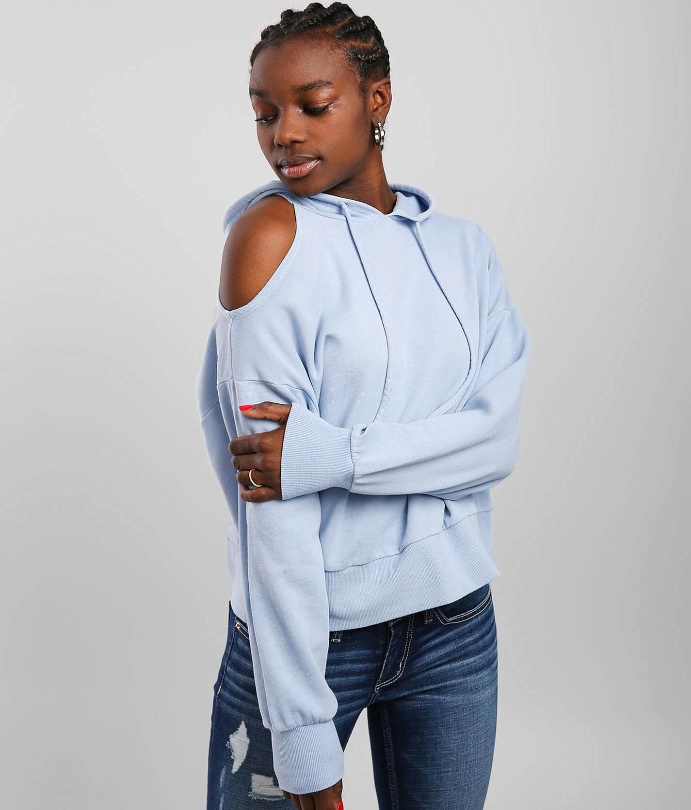 FITZ EDDI Dad Fit Hooded Sweatshirt Women's Sweatshirts in