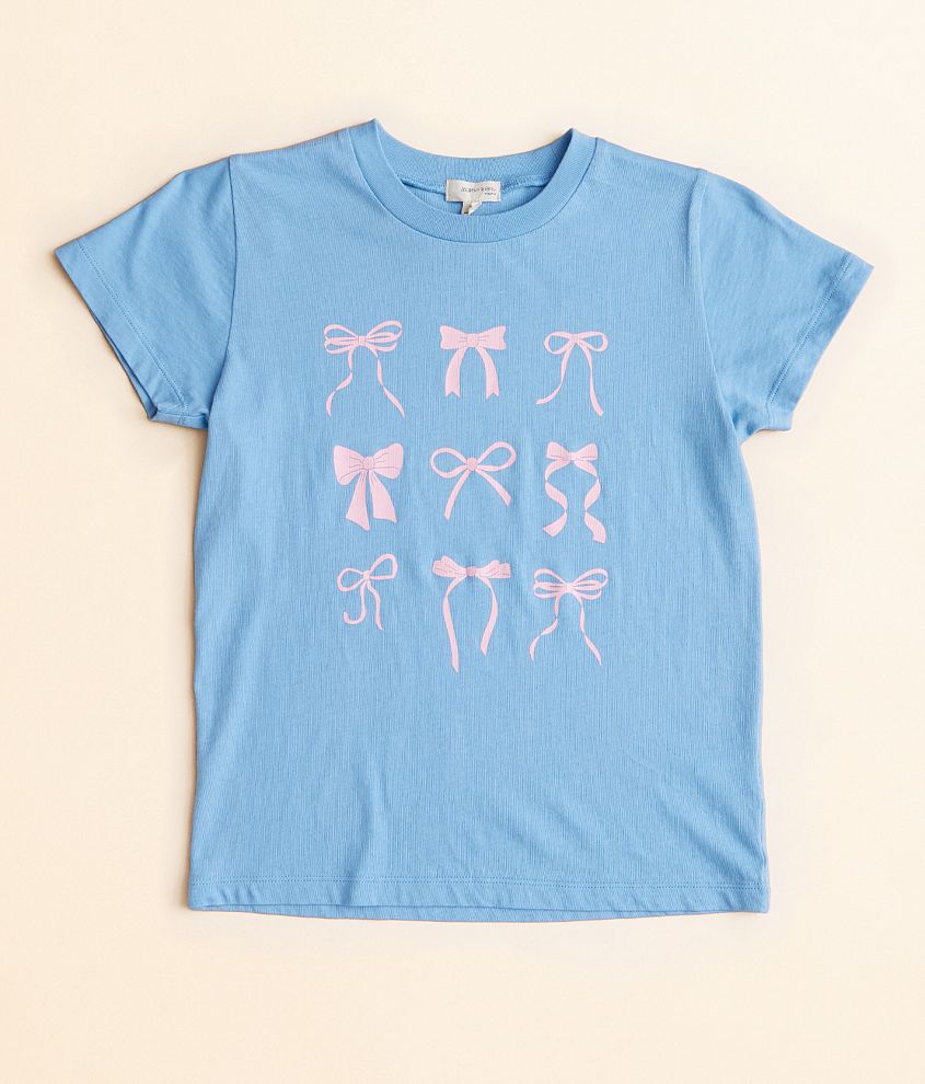 Girls - Modish Rebel Bow T-Shirt front view