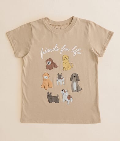 Modish Rebel Girls - Dog Friends T-Shirt front view