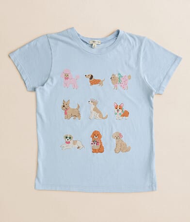 Modish Rebel Girls - Dogs & Things T-Shirt front view