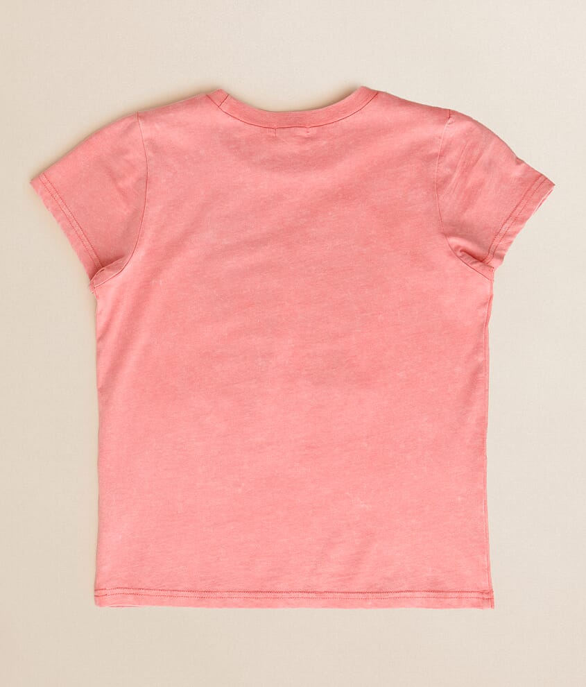 Girls - Flocked Leopard Bow T-Shirt