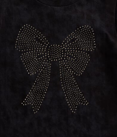 Girls - Rhinestone Bow T-Shirt thumbnail 3