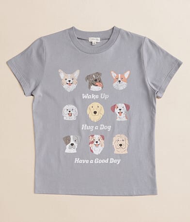 Modish Rebel Girls - Hug A Dog T-Shirt front view