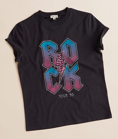 Modish Rebel Girls - Rock Tour Oversized T-Shirt front view