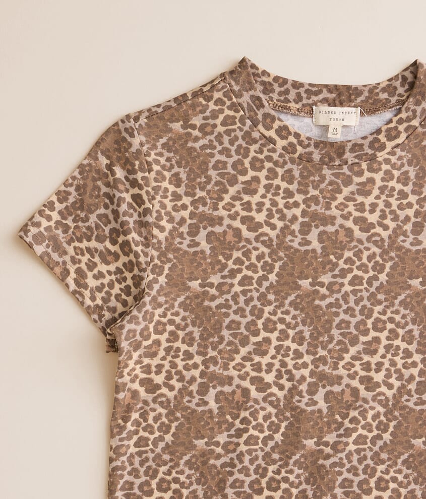 Girls - Washed Leopard T-Shirt