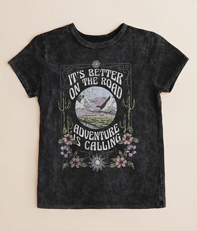 Modish Rebel Girls - Adventure Is Calling T-Shirt front view