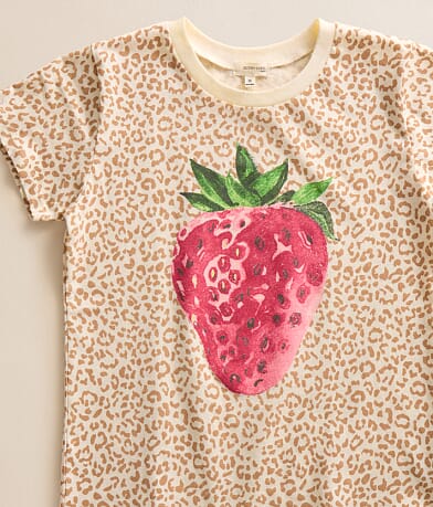 Girls - Strawberry Leopard T-Shirt thumbnail 3