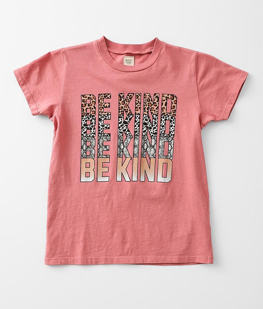 Girls - Modish Rebel Be Kind T-Shirt front view