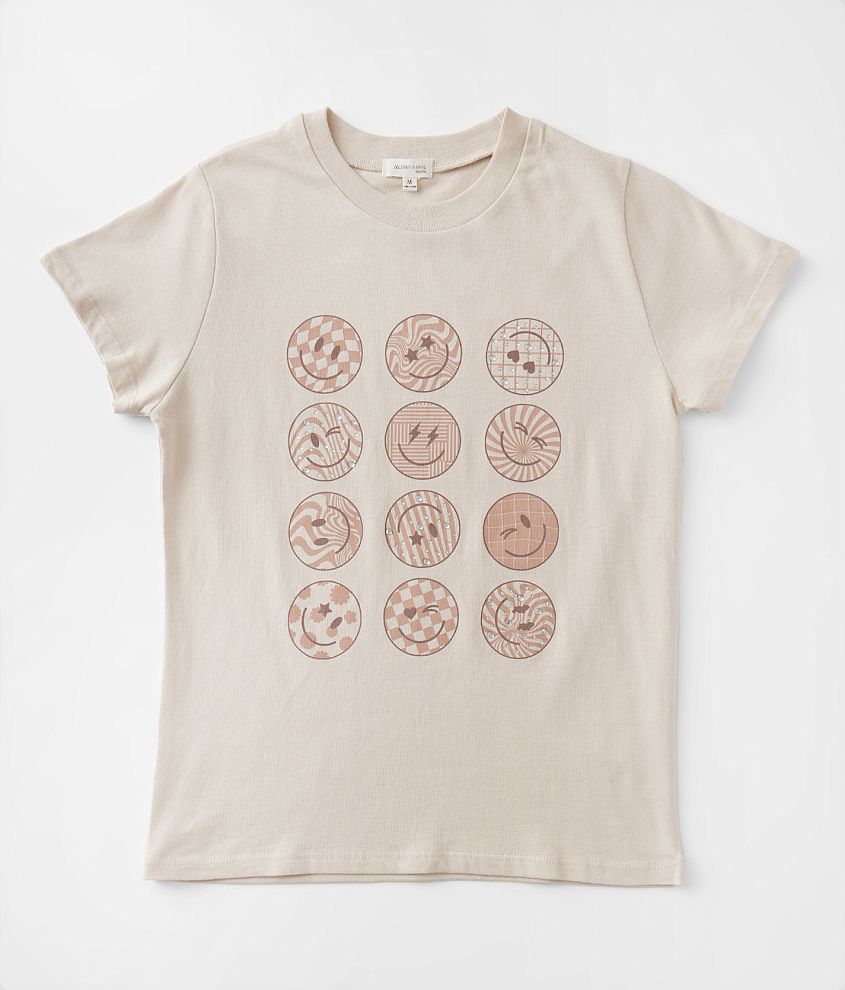 Girls - Modish Rebel Smiley T-Shirt