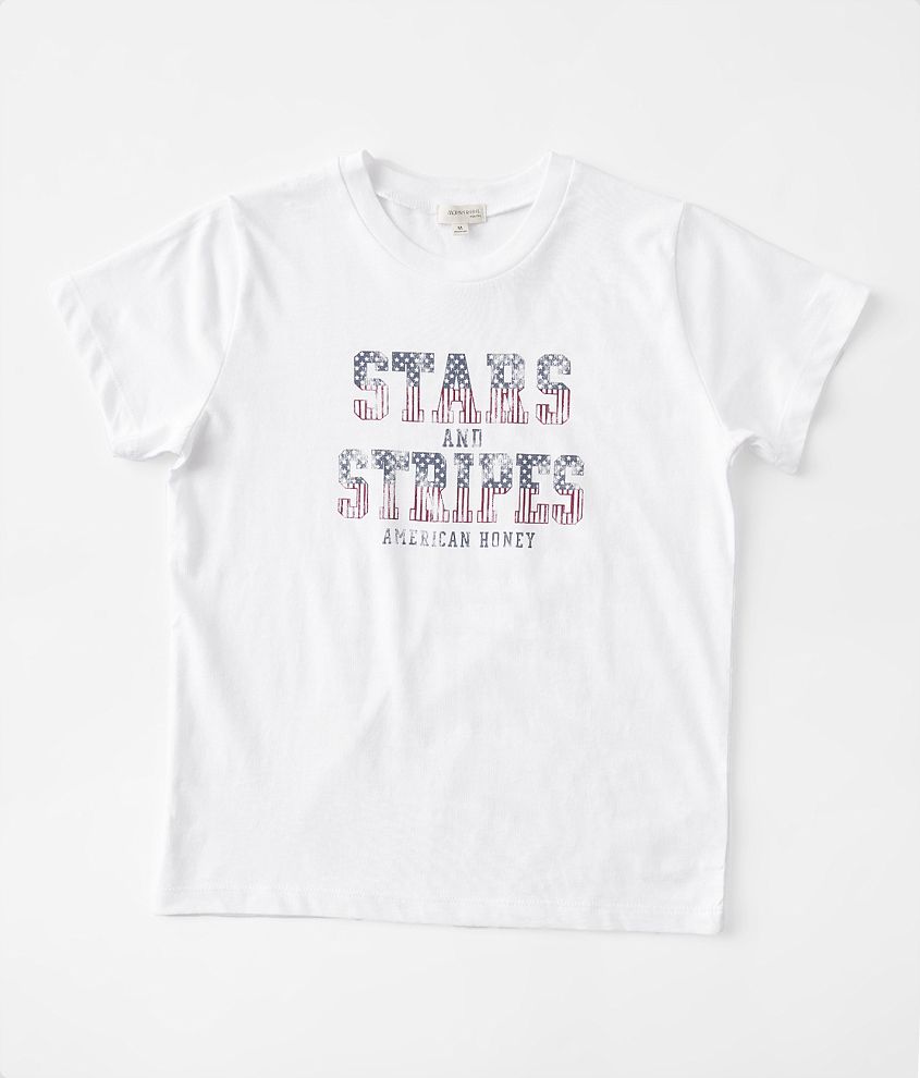 Girls - Modish Rebel Stars & Stripes T-Shirt