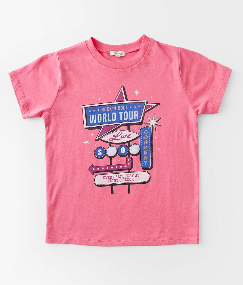 Girls - Modish Rebel World Tour Signs T-Shirt