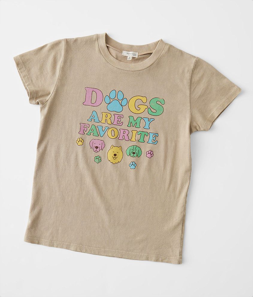 Girls - Modish Rebel Dogs Are My Favorite T-Shirt front view