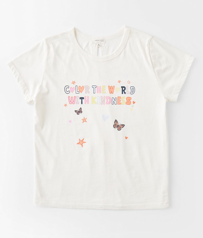 Girls - Modish Rebel Color With Kindness T-Shirt