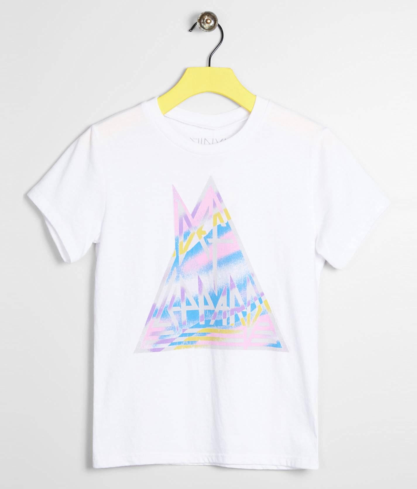 Girls The Vinyl Icons Def Leppard Band T Shirt Girl S T Shirts In White Buckle