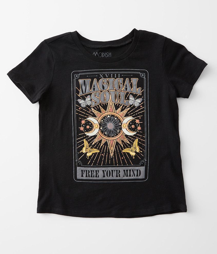 Girls - Modish Rebel Magical Soul T-Shirt front view