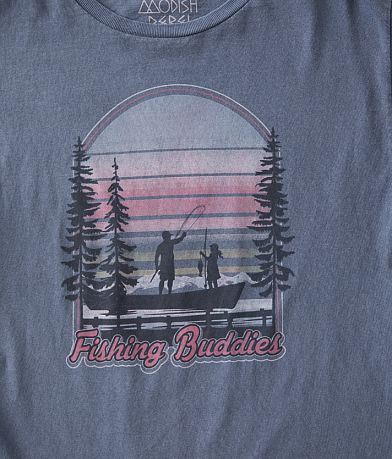 Modish Rebel Girls - Fishing Buddies T-Shirt misc detail 1 view