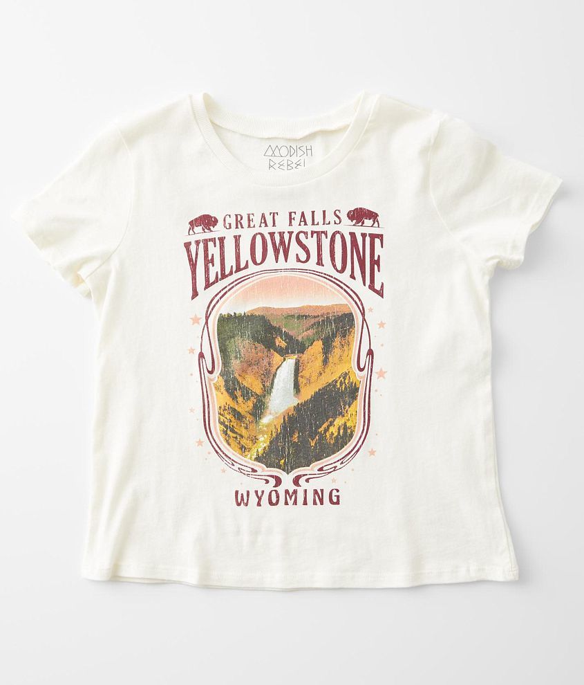 Girls - Modish Rebel Yellowstone T-Shirt front view