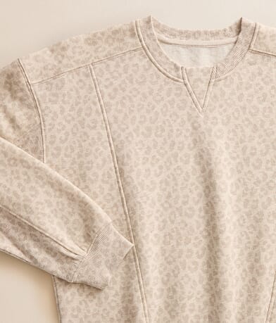 Girls - Cheetah Oversized Pullover thumbnail 3