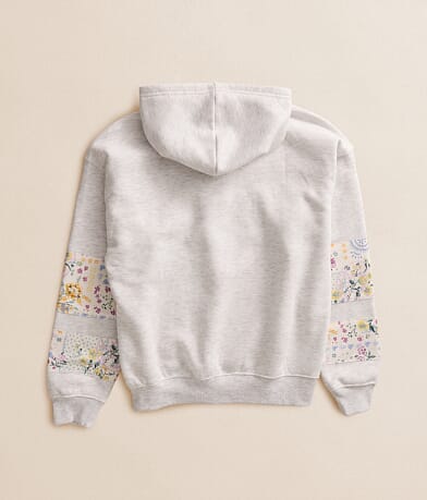 Girls - Floral Patch Hooded Sweatshirt thumbnail 2