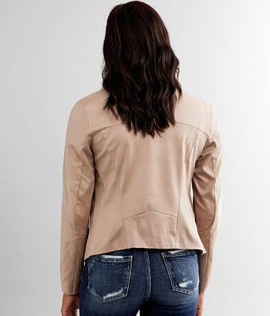 BKE Faux Suede Flyaway Jacket BACK