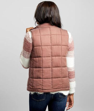 BKE Quilted Puffer Vest back view
