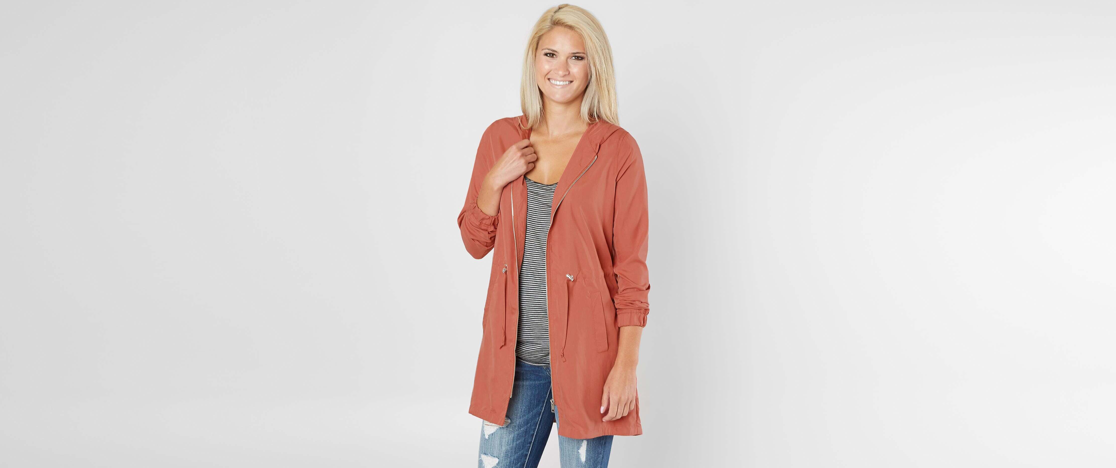 lightweight hooded womens jacket