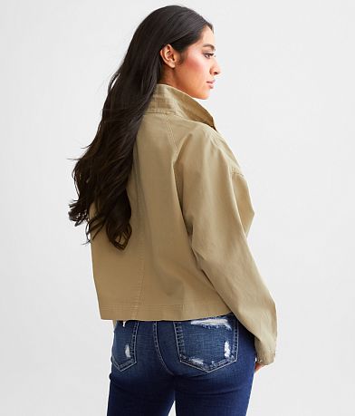 BKE Boxy Collared Jacket BACK