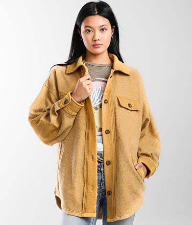 BKE Reverse Fleece Shacket FULL_RIGHT_SIDE