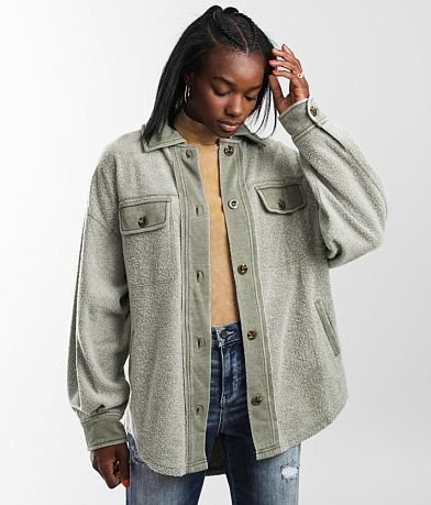 BKE Washed Fleece Shacket FULL_RIGHT_SIDE