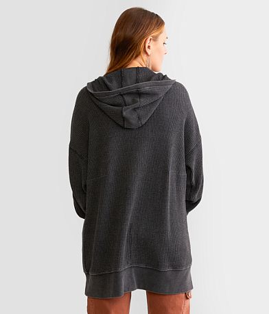 Gilded Intent Washed Thermal Hoodie back view
