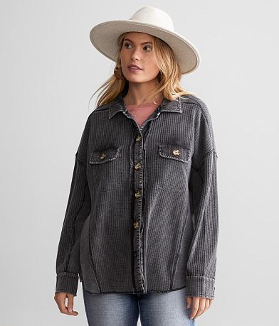 BKE Waffle Knit Shirt FULL_RIGHT_SIDE
