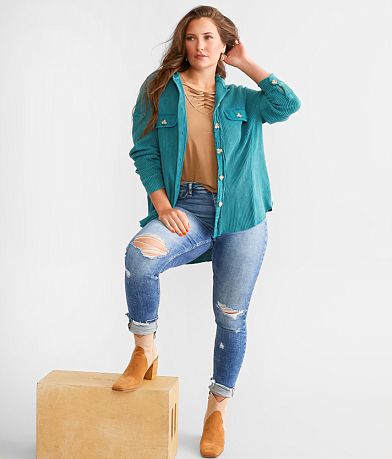 BKE Hooded Waffle Knit Shirt MISC_DETAIL_2