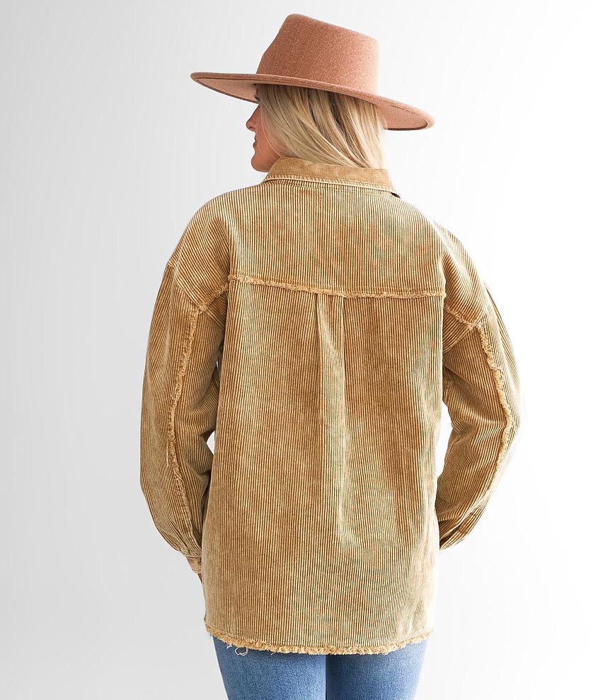 Washed Corduroy Shacket