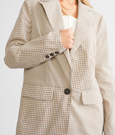 Willow &amp; Root Mixed Plaid Blazer MISC_DETAIL_1