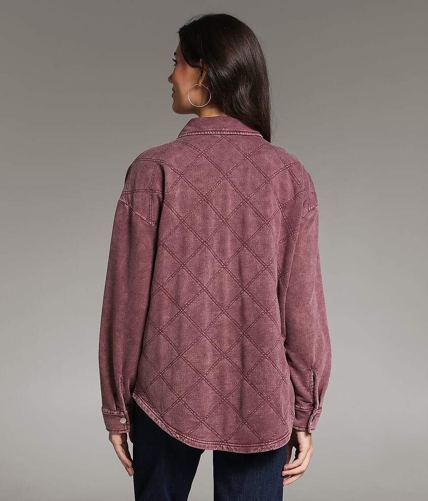 Quilted Knit Shacket