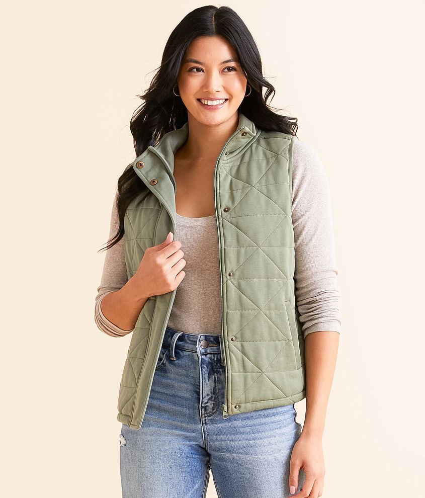 BKE Quilted Vest front view