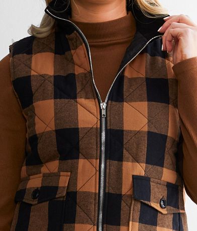BKE Buffalo Plaid Vest MISC_DETAIL_1
