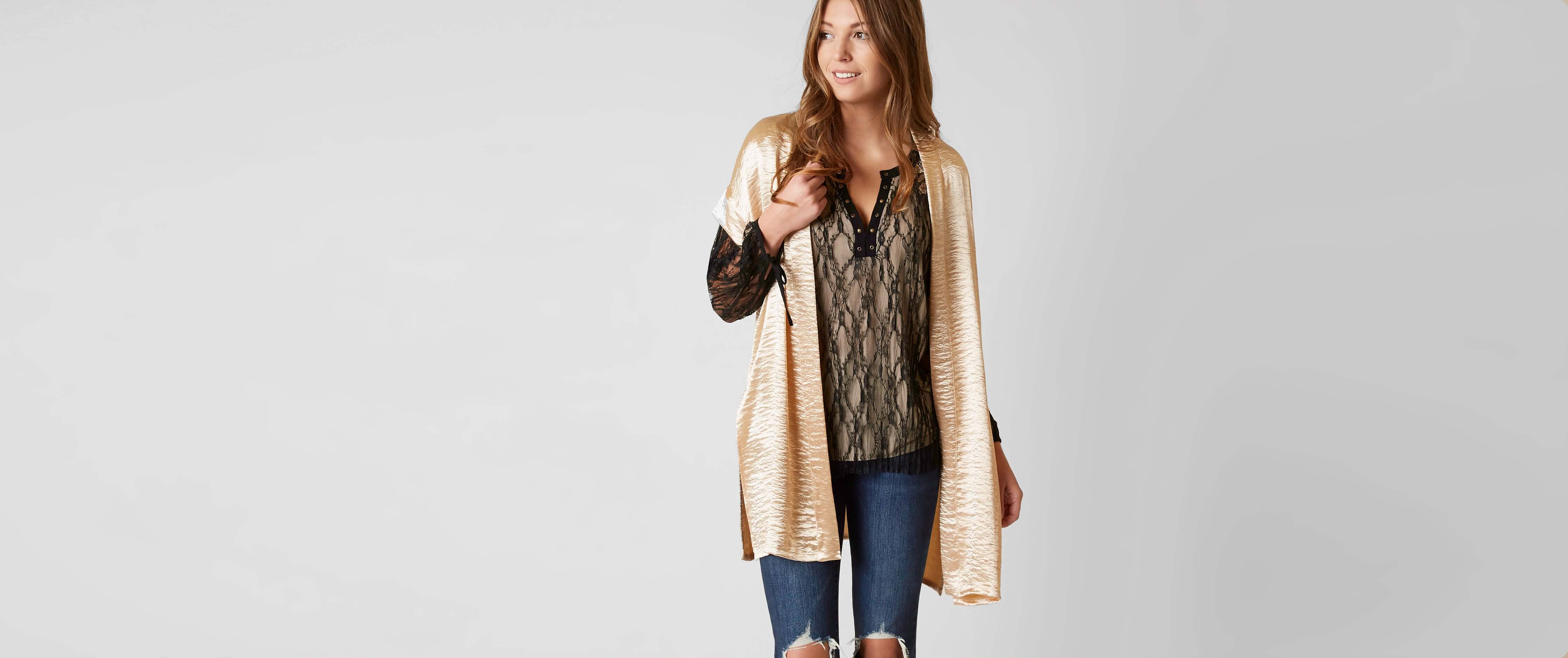 Image of BKE Boutique Satin Kimono