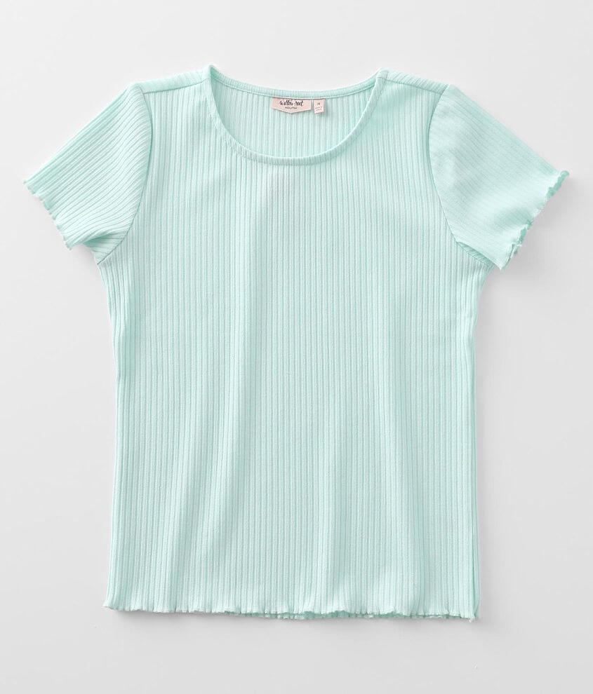 Girls - Willow &#38; Root Ribbed Top front view