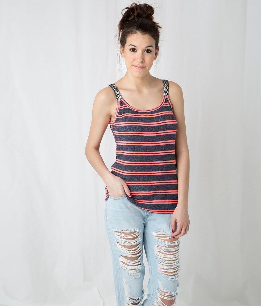 Freshwear Striped Tank Top front view