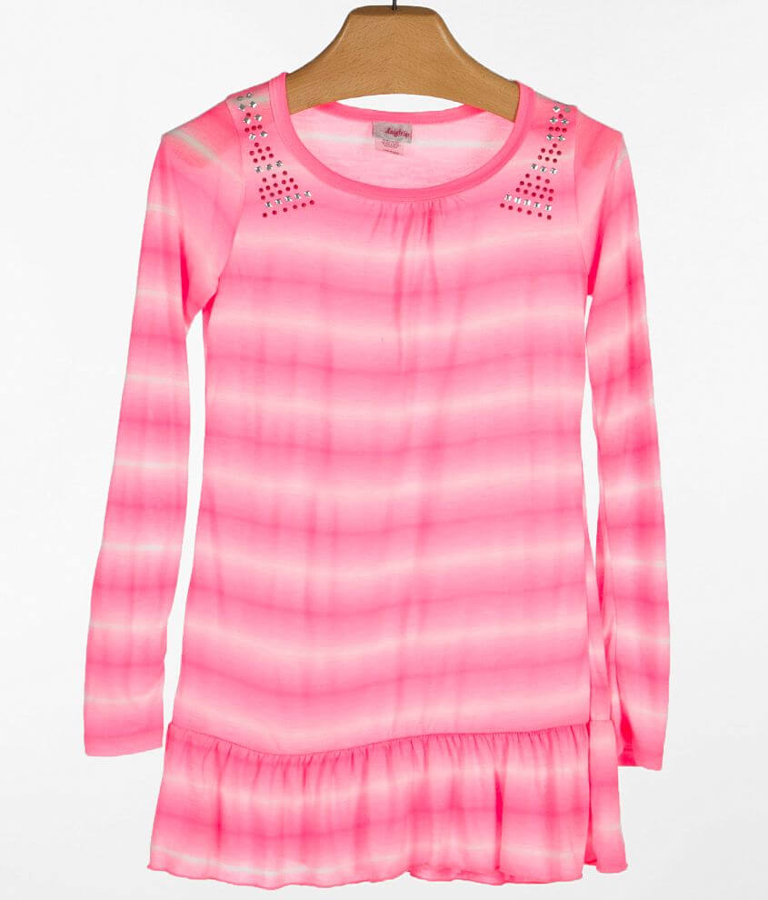 Girls - Daytrip Striped Tunic Top front view