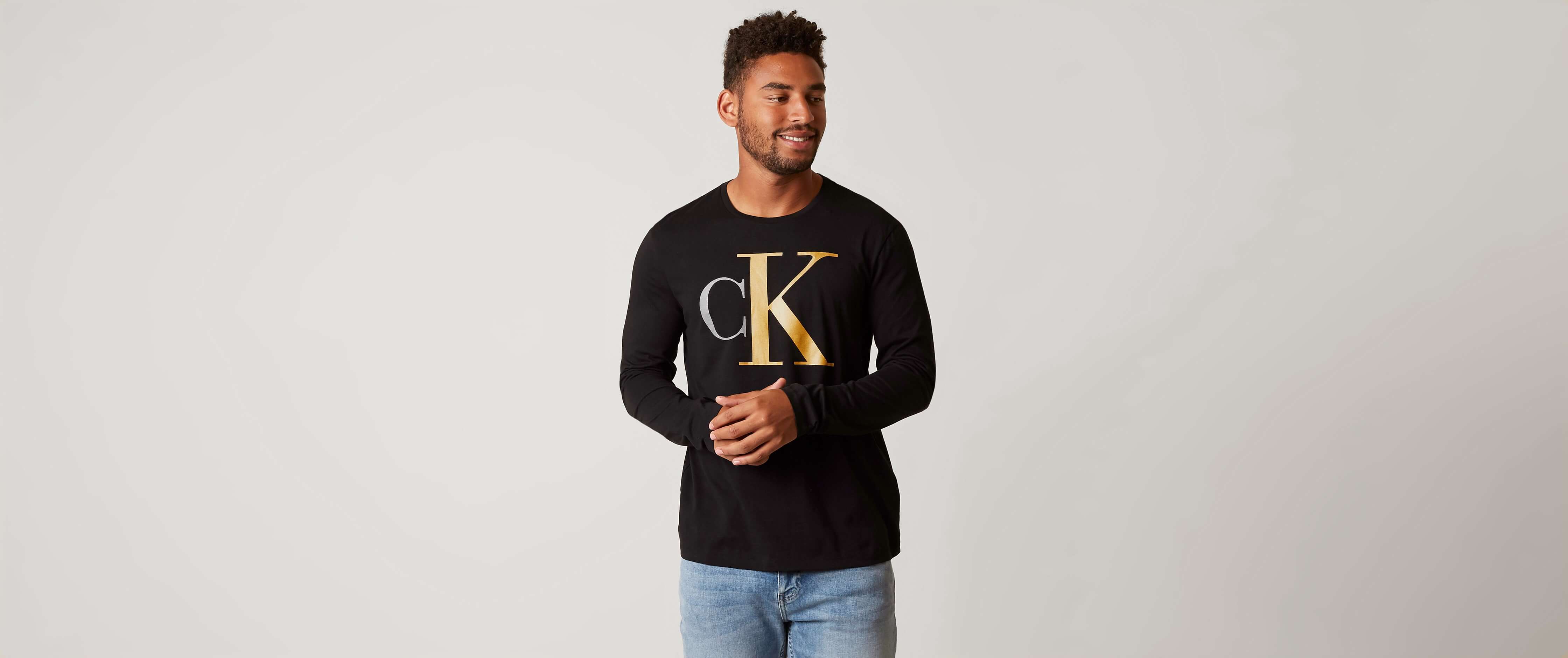 Calvin Klein Icon T-Shirt Clothing in Black Buckle