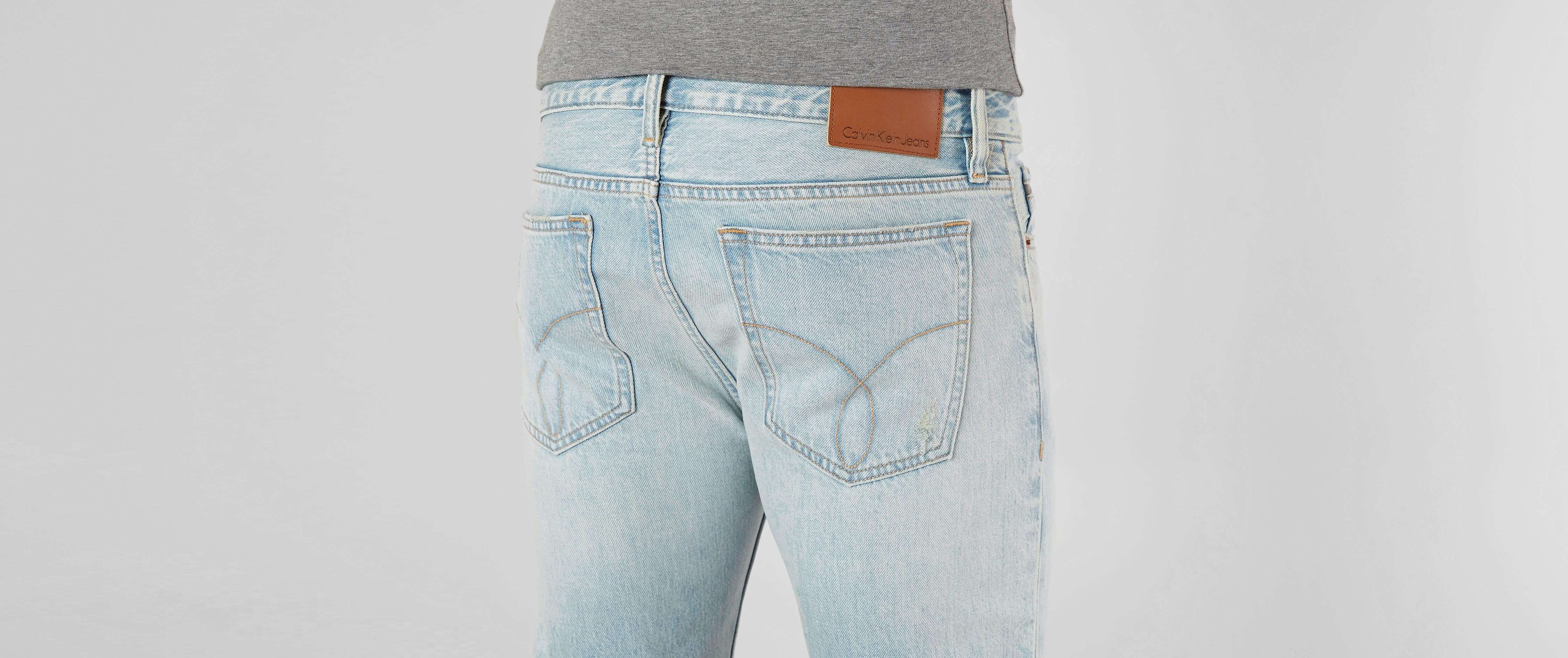 Calvin Klein Slim Straight Jean Men S Jeans In Berlin Blue Buckle