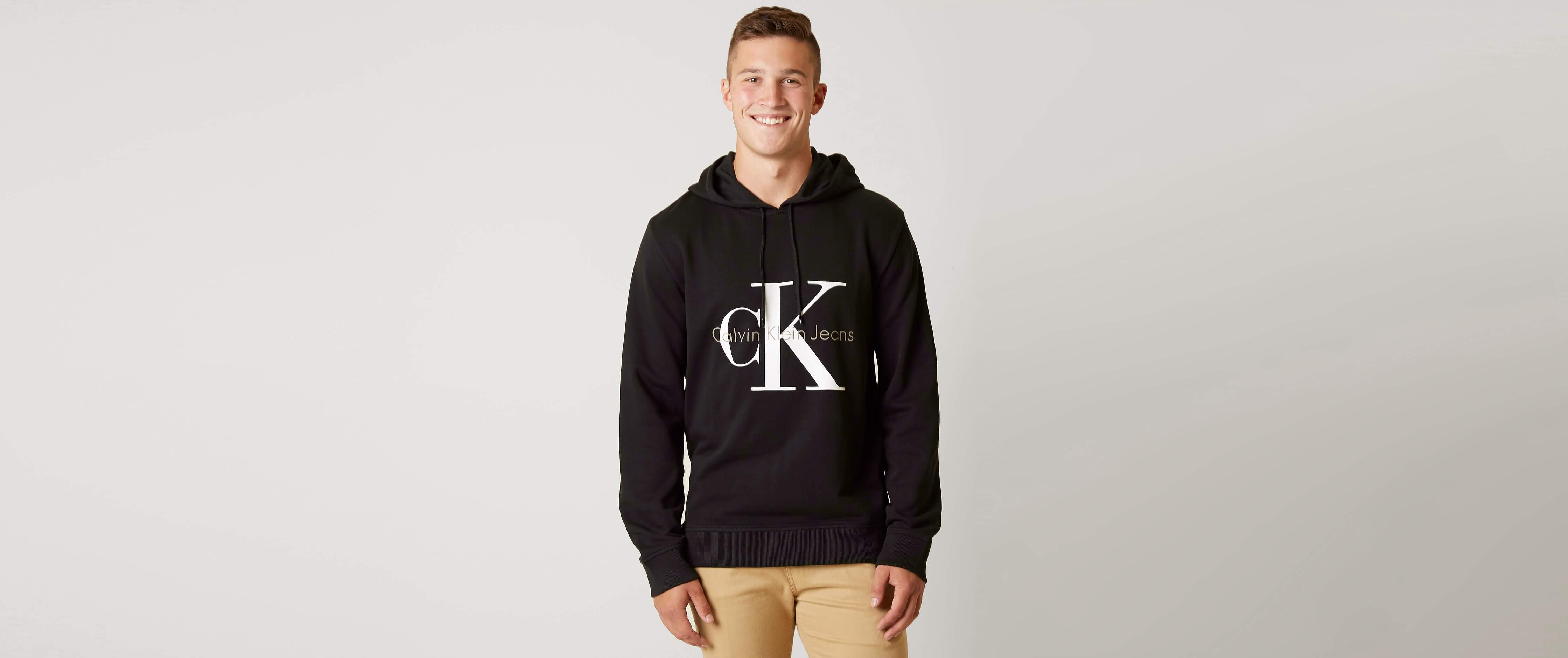 calvin klein black sweatshirt mens