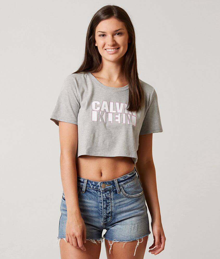 Calvin Klein Pop Cropped T-Shirt front view